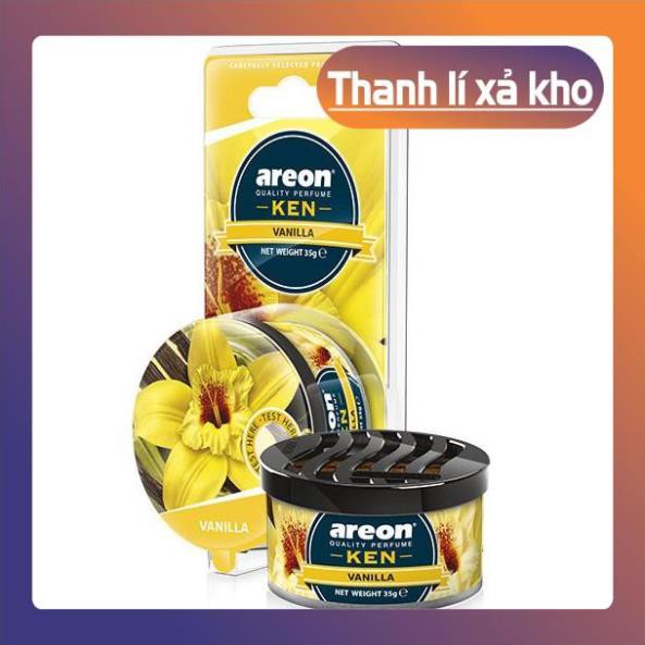 Sáp thơm hương vani – Areon Ken Vanilla (Ngọt nhẹ) - NHẬP KHẨU CHÍNH HÃNG BULGARIA + tặng kèm khăn lau xe