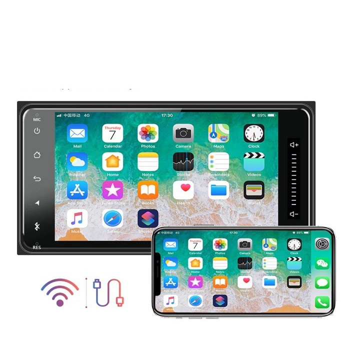 (Hỗ Trợ Tiếng Việt) Màn Hình Android 10.1 Cảm Ứng 7 Inch Bluetooth GPS Wifi Dành Cho Xe Toyota