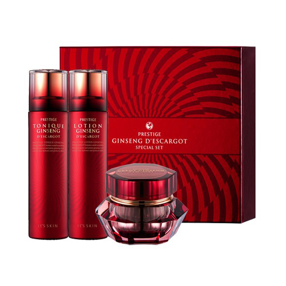 Bộ Dưỡng Da Ốc Sên Hồng Sâm It's skin PRESTIGE Ginseng D'escargot Special SET