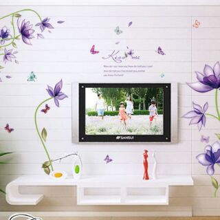 Decal dán tường hoa Kiss me