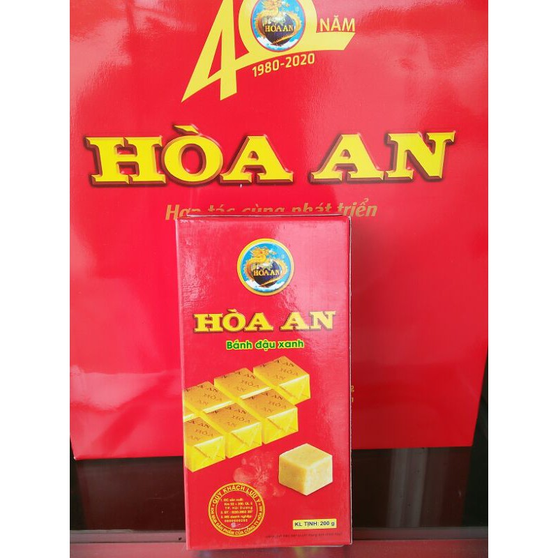 Bánh đậu xanh Hòa An mã HA 10CM 200g ( bánh dài / bánh vuông )