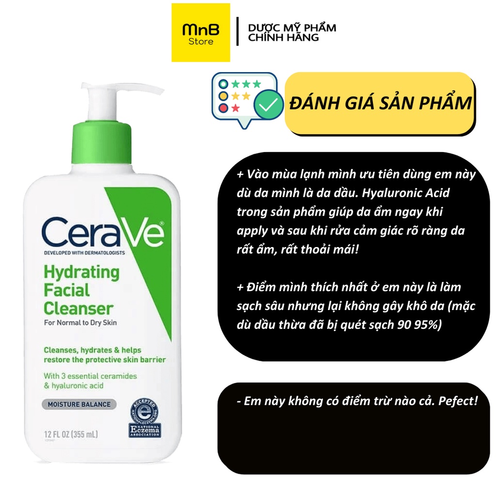 Sữa rửa mặt cerave foaming facial cleanser cho da dầu mụn nhạy cảm 473ml