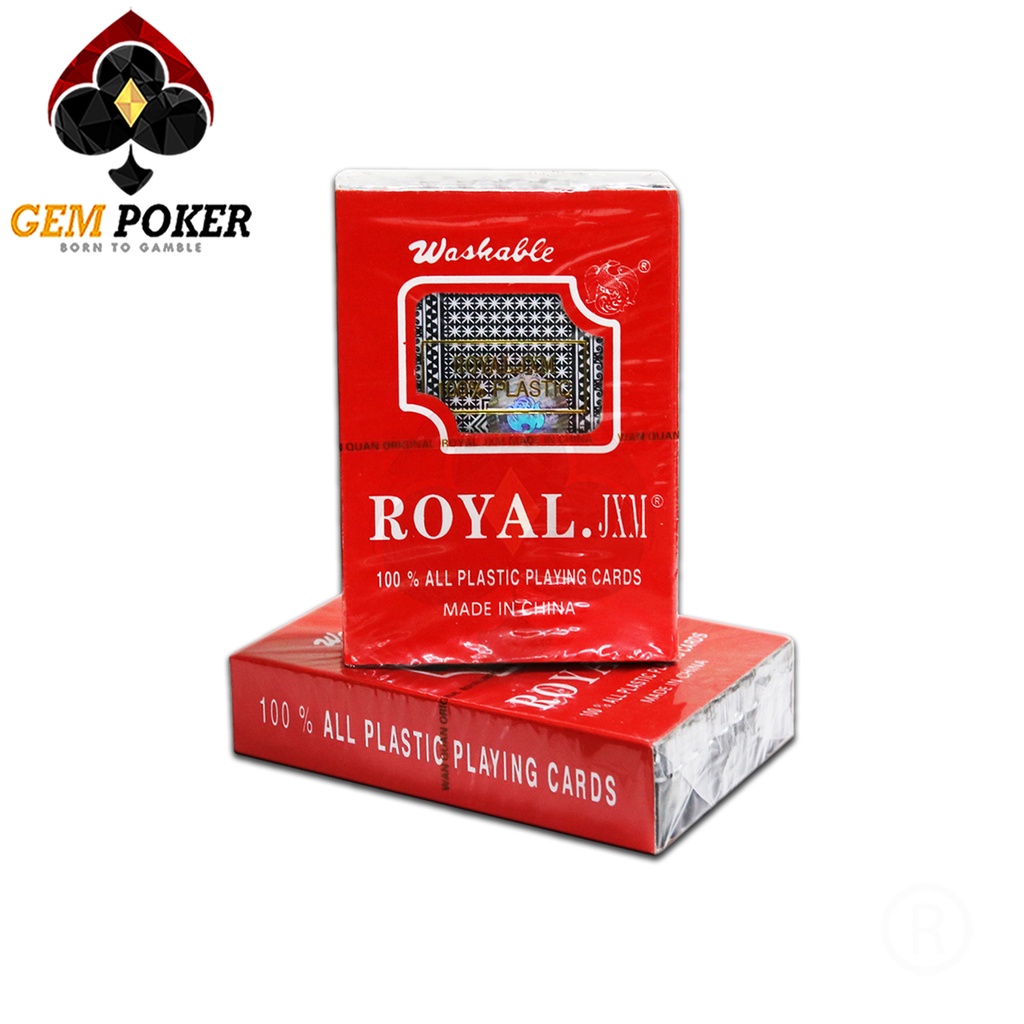 HOT DEAL! HỘP 12 BỘ BÀI TÂY NHỰA ROYAL JXM CAO CẤP