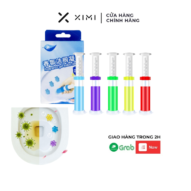 Gel khử mùi bồn cầu bông hoa diệt khuẩn toilet thơm lâu