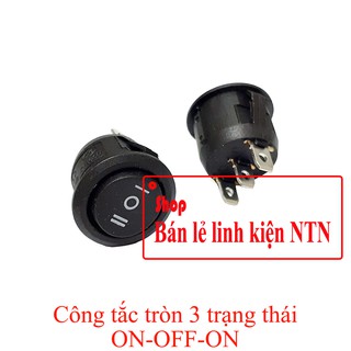 Công tắc tròn 3 trạng thái ON OFF ON