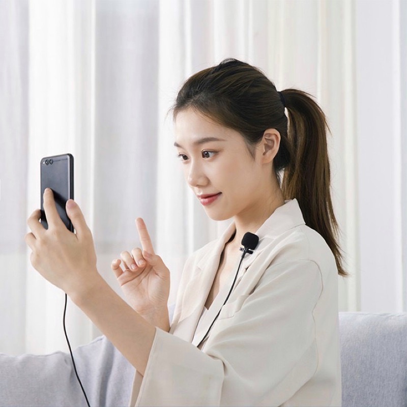 Mic cài áo microphone ghi âm, thu âm cho điện thoại, máy tính bảng, iphone, ipad tiện lợi cho quay video và livestream