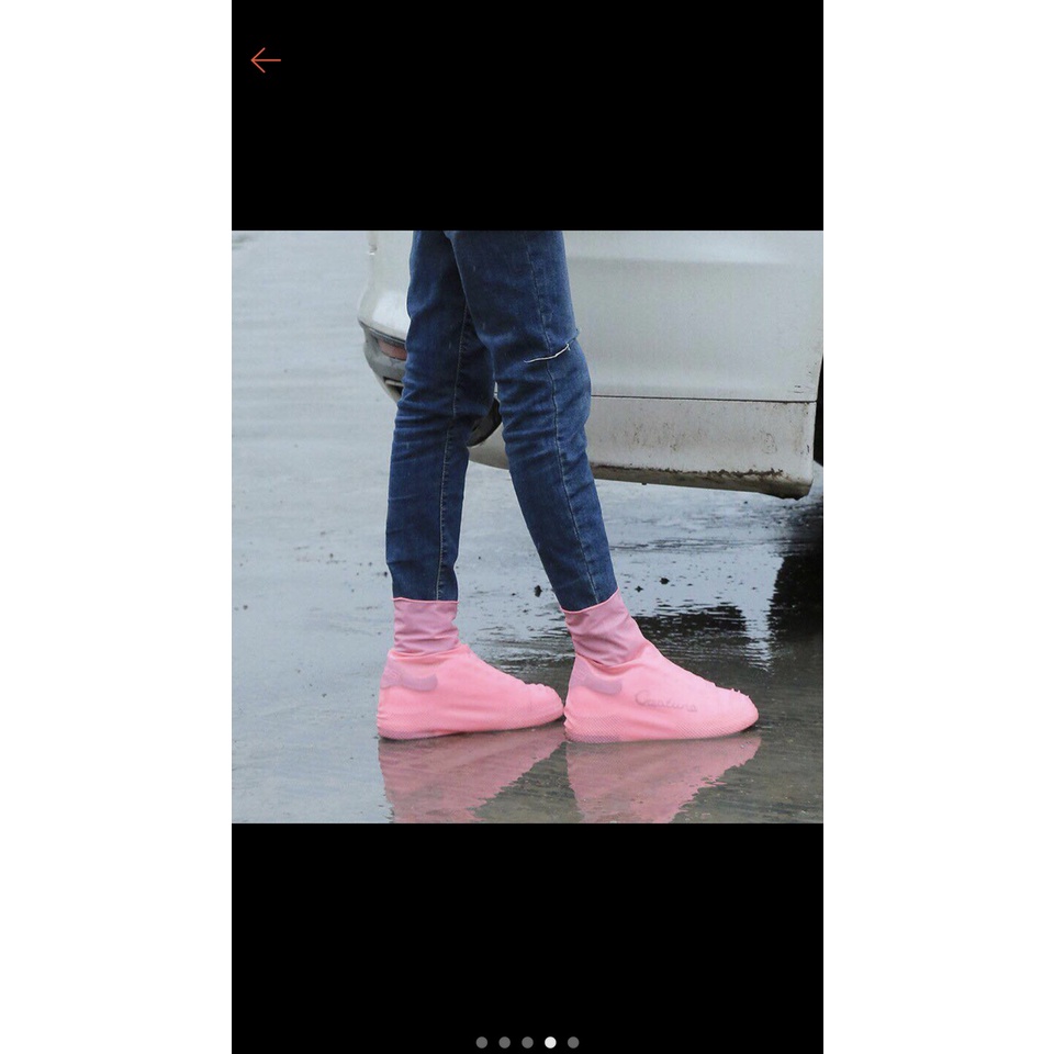 Vỏ Bọc Giày Đi Mưa Bằng Silicone Chống Nước Chống Trượt Có Thể Tái Sử Dụng