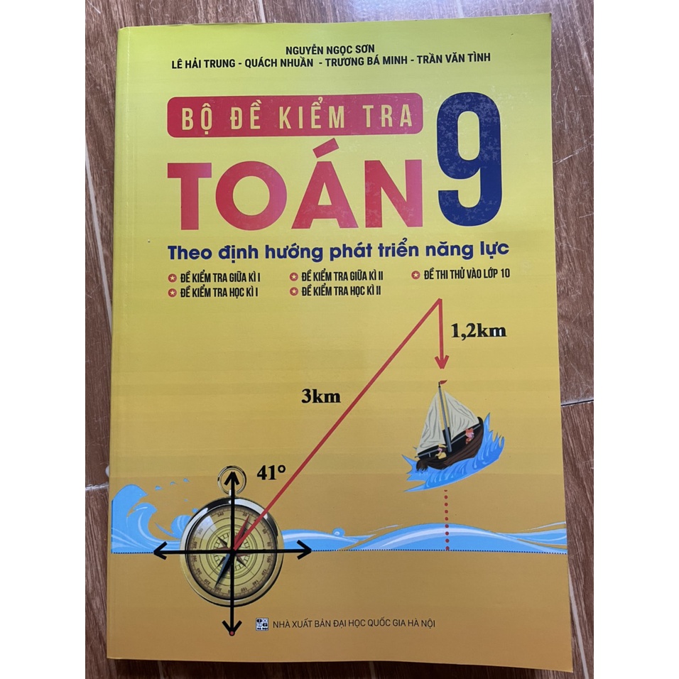 Sách Bộ đề kiểm tra Toán 9 - Theo định hướng phát triển năng lực