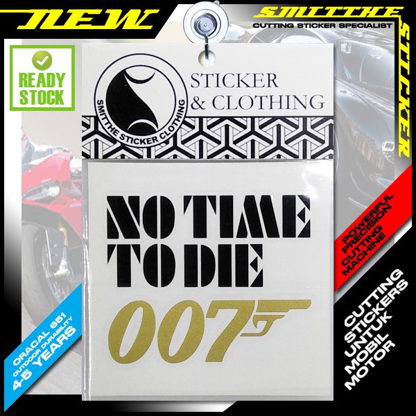 Sticker Logo James Bond 007 Dán Trang Trí Xe Mô Tô / Xe Hơi