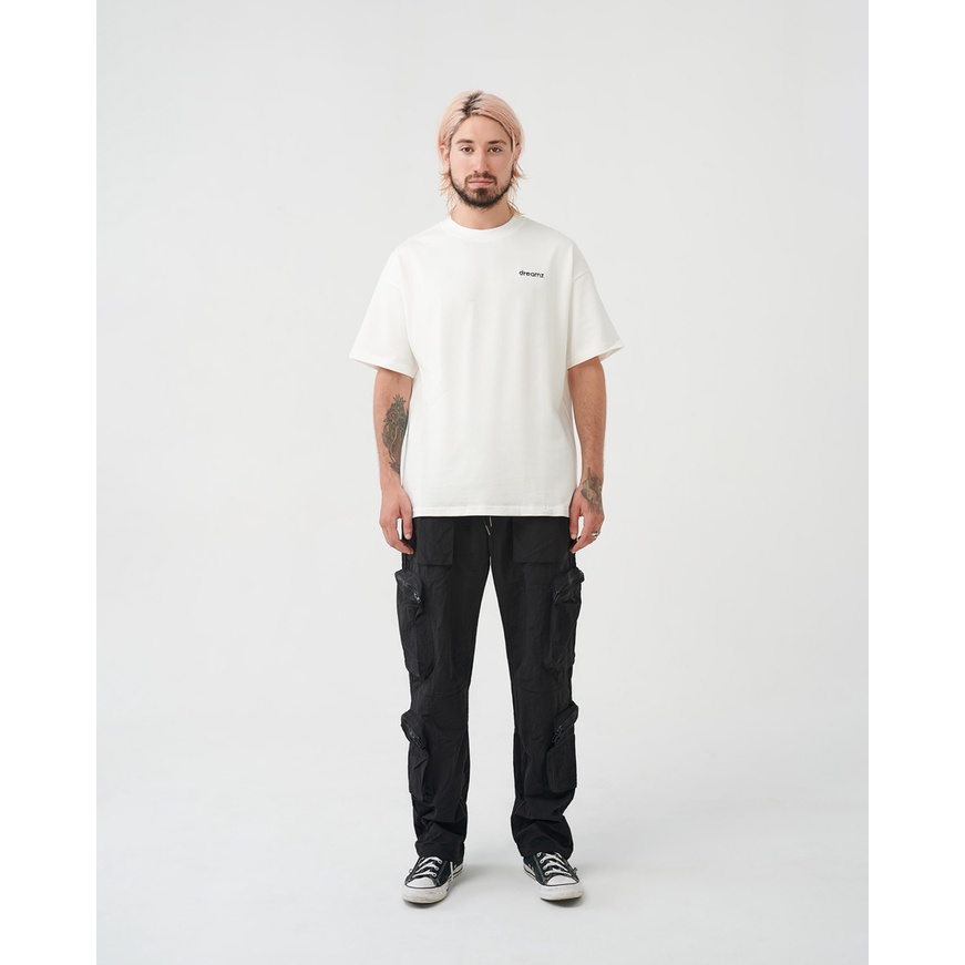 Áo Thun oversized DreamZ SIGNATURE LOGO - WHITE