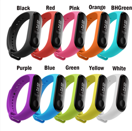 Dây Đeo Silicone Cho Đồng Hồ Thông Minh Xiaomi Miband 4 / 3 / Mi / Band / 4 / 3- / M3 / M4