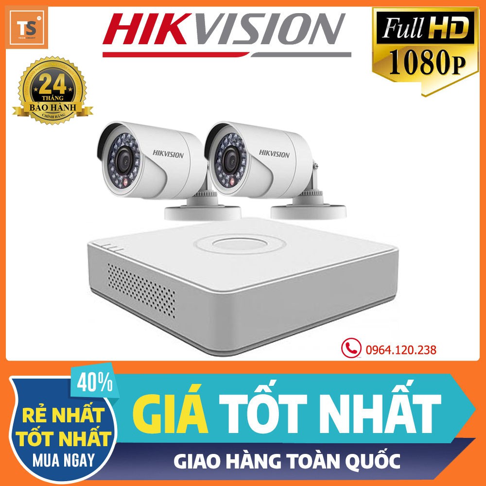Bộ Camera Quan Sát Hikvision Full HD 1080P - Trọn Bộ Camera An Ninh Hikvision Đầy Đủ Phụ Kiện Lắp Đặt