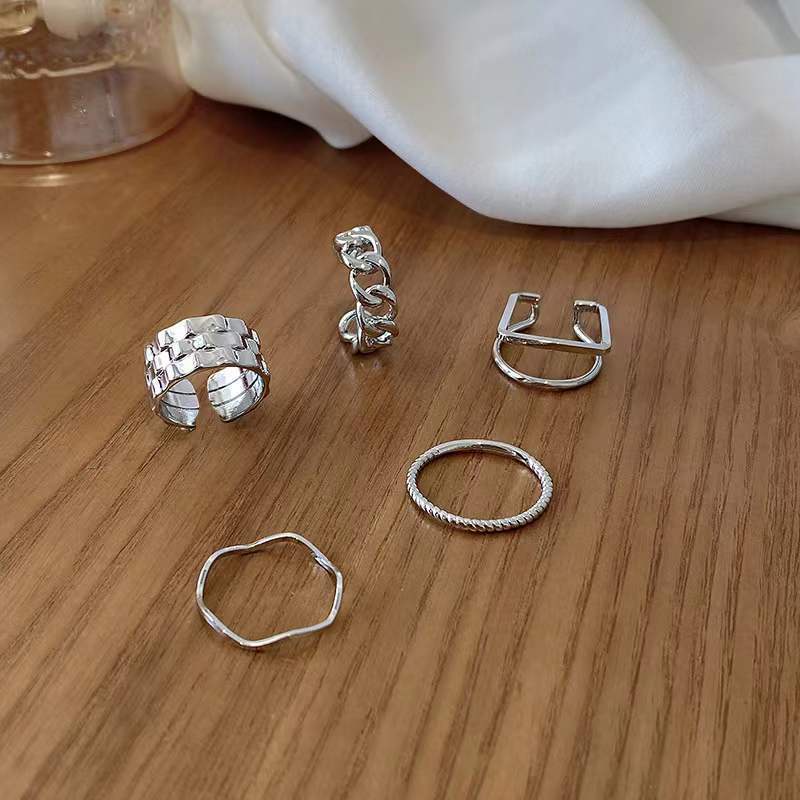 Set Nhẫn Đeo Ngón Tay Thời Trang Cá Tính Cho Nữ