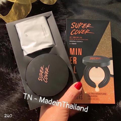 phấn nước Super Cover 𝐒𝐢𝐯𝐚𝐧𝐧𝐚 tặng kèm 1 lõi hàng Thái Lan