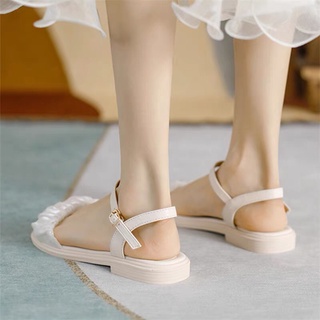 Giày Nữ Sandal Size 35-43 Mã XGS63 Cao 2P Phối Nhún Xinh Xắn