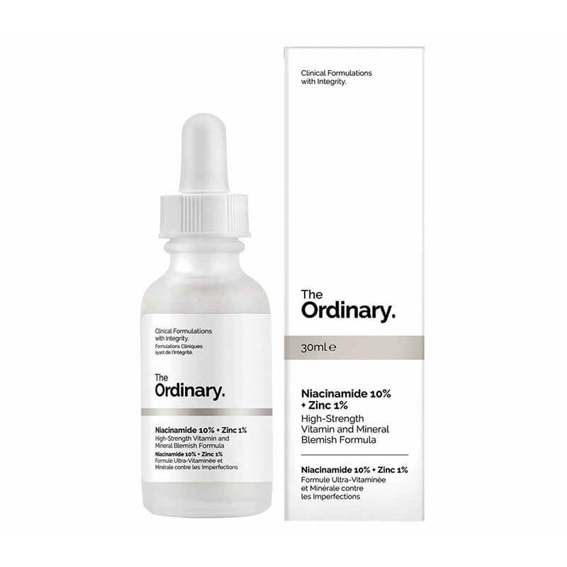 Serum Giúp Cân Bằng Bã Nhờn Làm Sáng Da Thu Nhỏ Lỗ Chân Lông The Ordinary Niacinamide 10% + Zinc 1%  30ml - Mecskincare