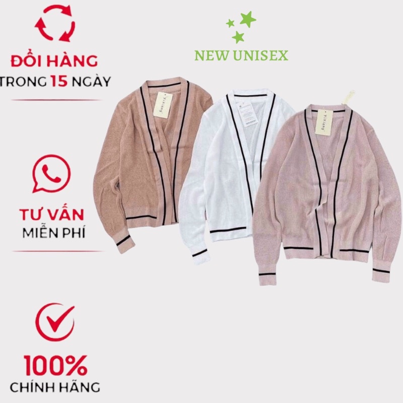 Áo Khoác Len Cadigan Siêu xinh, Áo Khoác Len Phối Viền Siêu đẹp MC41 [NewUnisex]