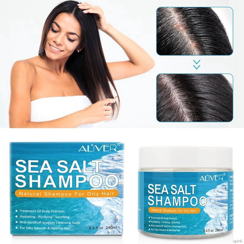 [Hàng mới về] Dầu gội muối biển hỗ trợ giảm gàu dưỡng ẩm cho da đầu