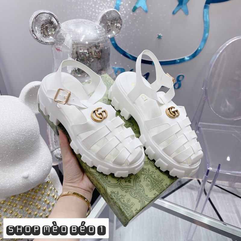 Sandal giọ gc tag đồng gót vuông fullbox