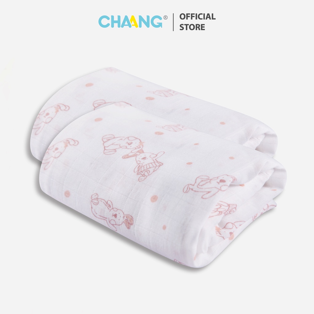 [CHAANG]Set 2 khăn xô cho bé Chaang thỏ bông