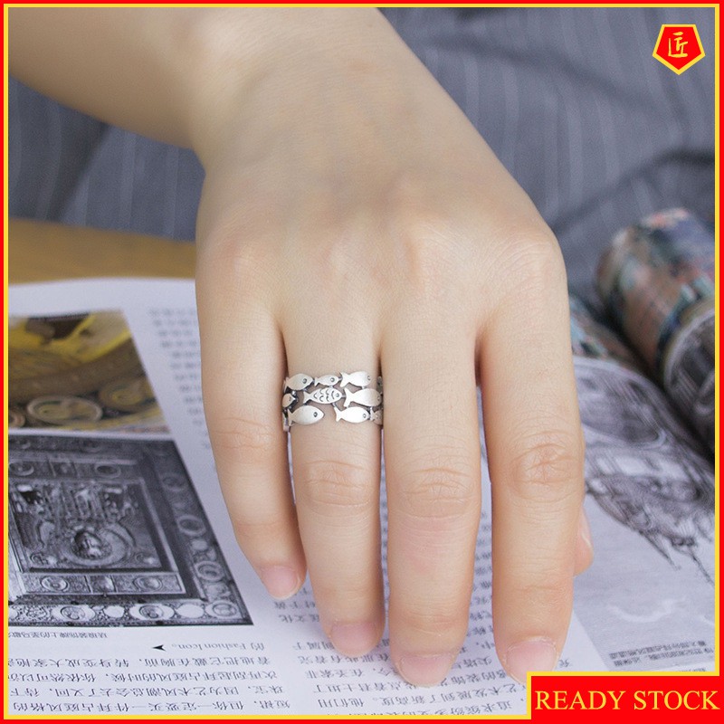 Nhẫn Mạ Bạc 925 Kiểu Dáng Cá Tính Hợp Thời Trang