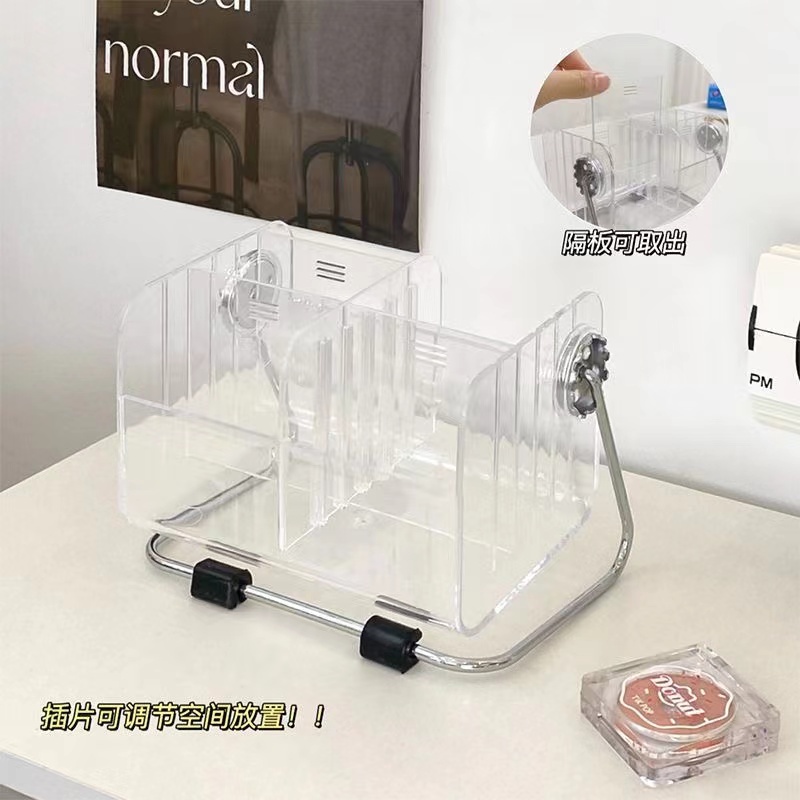 Hộp Đựng Điều Khiển Từ Xa / Cà Phê / Trà / Điện Thoại Để Bàn Bằng Acrylic Cỡ Lớn Có Thể Xoay Được Tiện Dụng