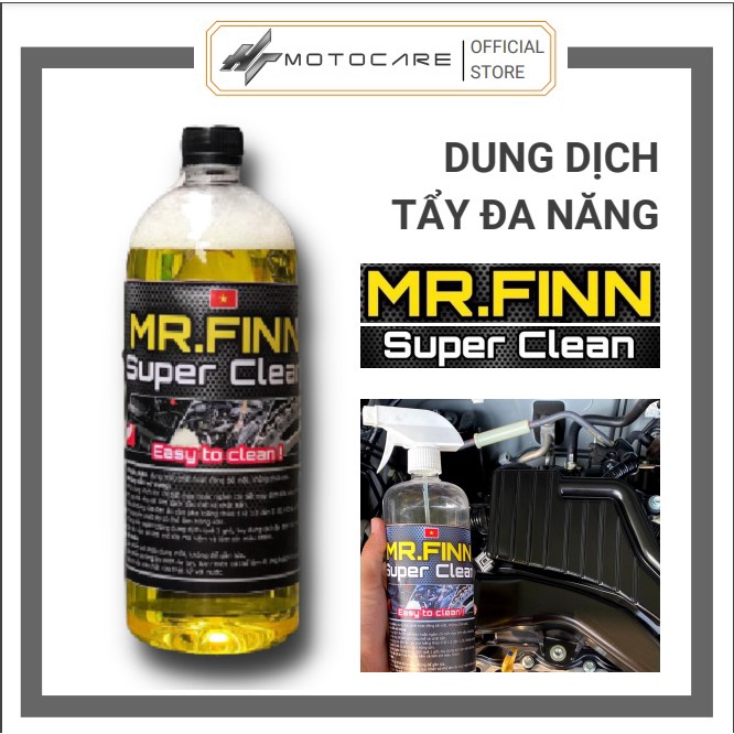 Dung dịch tẩy rửa ĐA NĂNG Mr.Finn dành cho oto, xe máy chai 1 lít HTMotocare