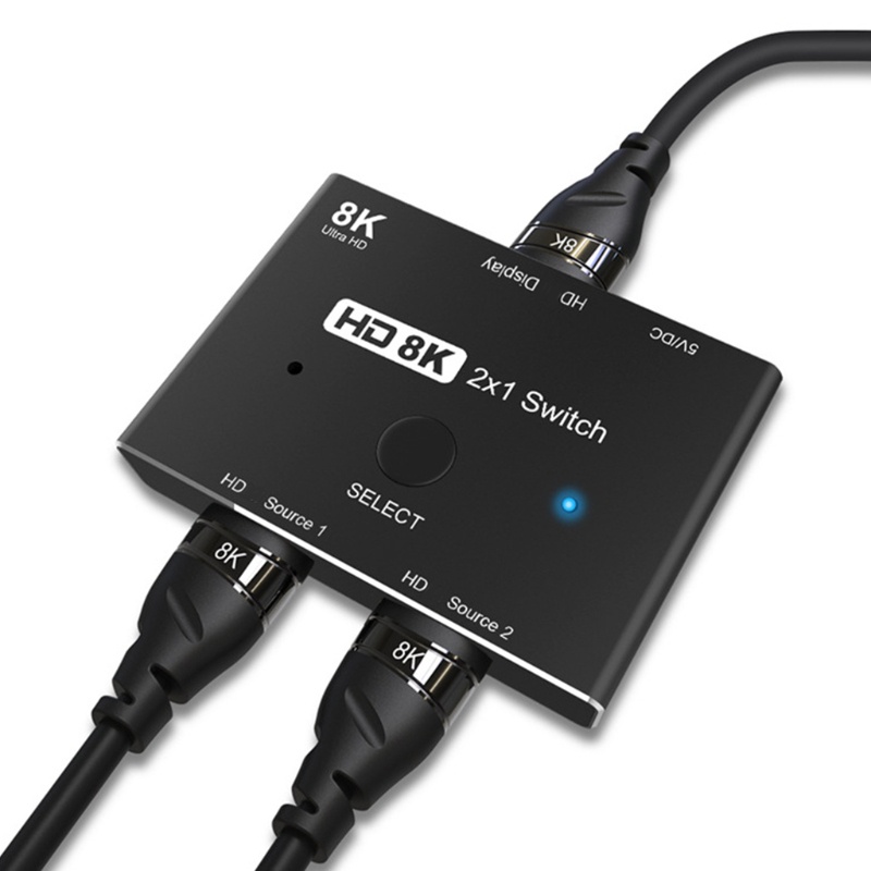 Công Tắc Chuyển Đổi Hai Trong 1 HDMI2.1 8k 2X1 Chất Lượng Cao