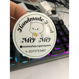 Com bo 100tem decal 6x6cm Miễn phí thiết kế