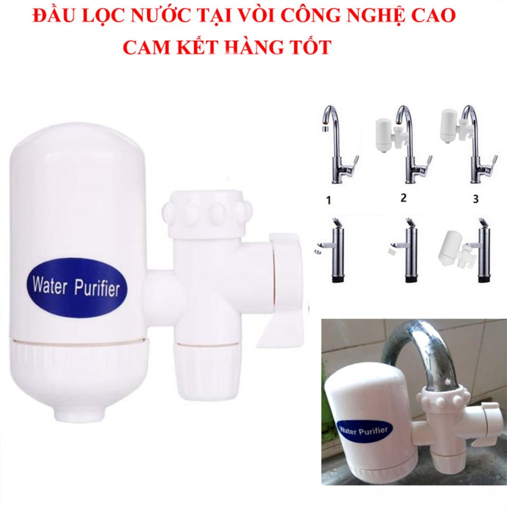 Đầu lọc nước tại vòi Water Purifier, máy lọc nước uống trực tiếp tại vòi, lõi lọc nước 4 lớp giá rẻ