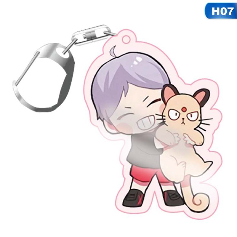 Tmdbyx Móc khóa Acrylic Haikyuu dễ thương