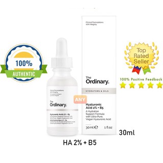 [BILL Hãng/Sỉ] Tinh chất giữ ẩm, phục hồi da The Ordinary Hyaluronic Acid 2% + B5