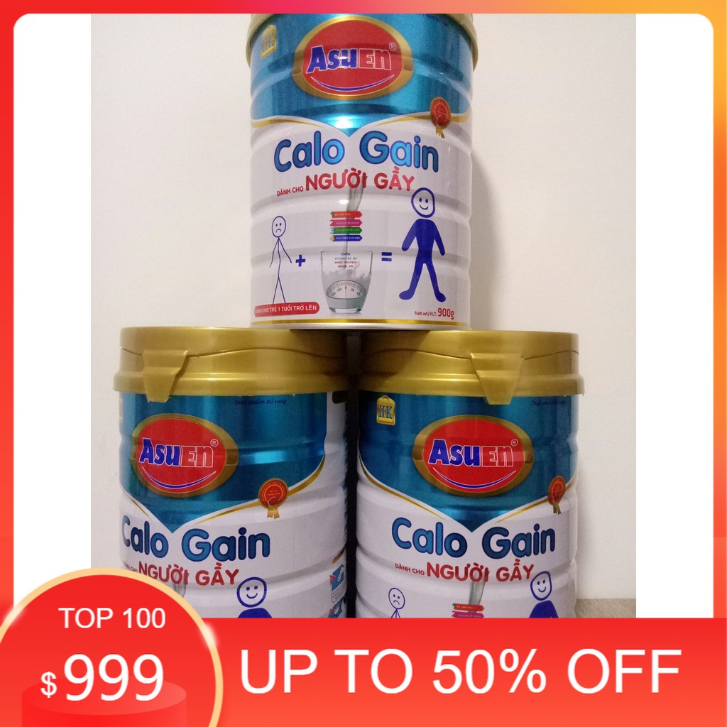 Sữa tăng cân dành cho người gầy 900g - Sữa người gầy tăng cân hiệu quả Asuen Calo Gain 900g