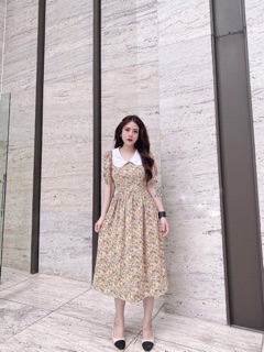 Váy hoa nhí cổ sen 4 màu