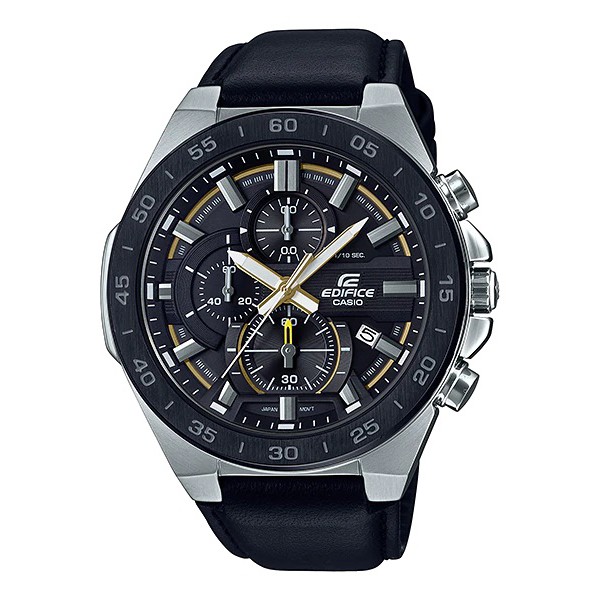 Đồng Hồ Nam Casio EFR-564BL-1AVUDF - Quartz - Dây Da ( Dây Đen, Mặt Đen )