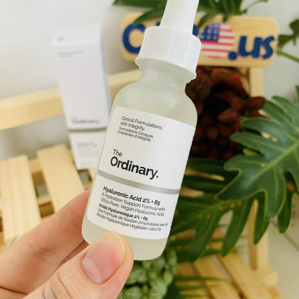 Serum B5 The OrdinaryThe Ordinary Hyaluronic Acid 2% + B5 30ml CABOUS010  Serum cấp ẩm Hya Acid B5 30ml
