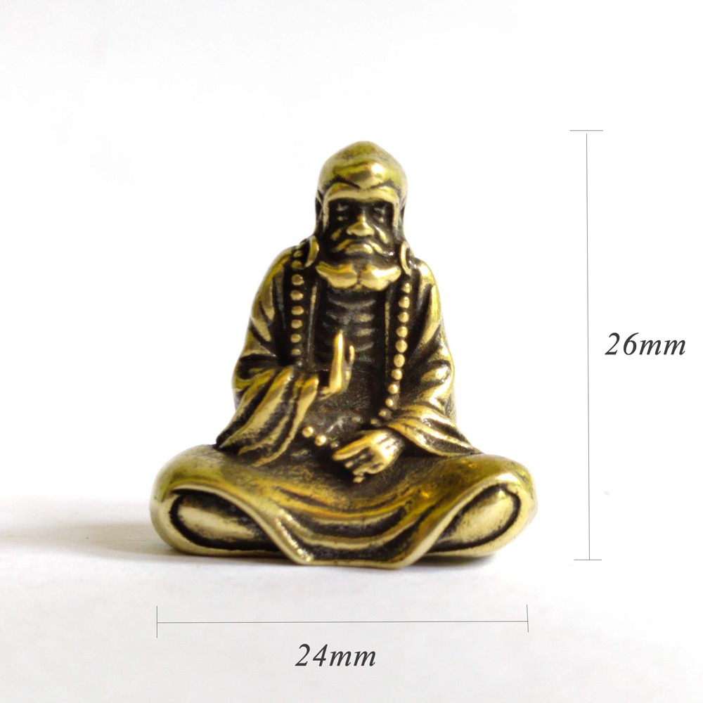 Tượng Bồ đề đạt ma mini bằng đồng giá rẻ làm phụ kiện tiểu cảnh, phụ kiện bàn trà, trang trí bonsai, làm quà tặng | BigBuy360 - bigbuy360.vn