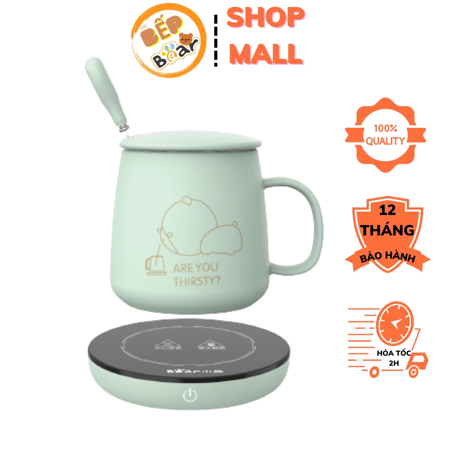 [QUÀ TẶNG SINH NHẬT] Đế hâm nóng điện đa năng kèm cốc  Bear DRBD-A16B1, CS 16W, nhỏ gọn tiện dụng làm nhanh, BH 12th
