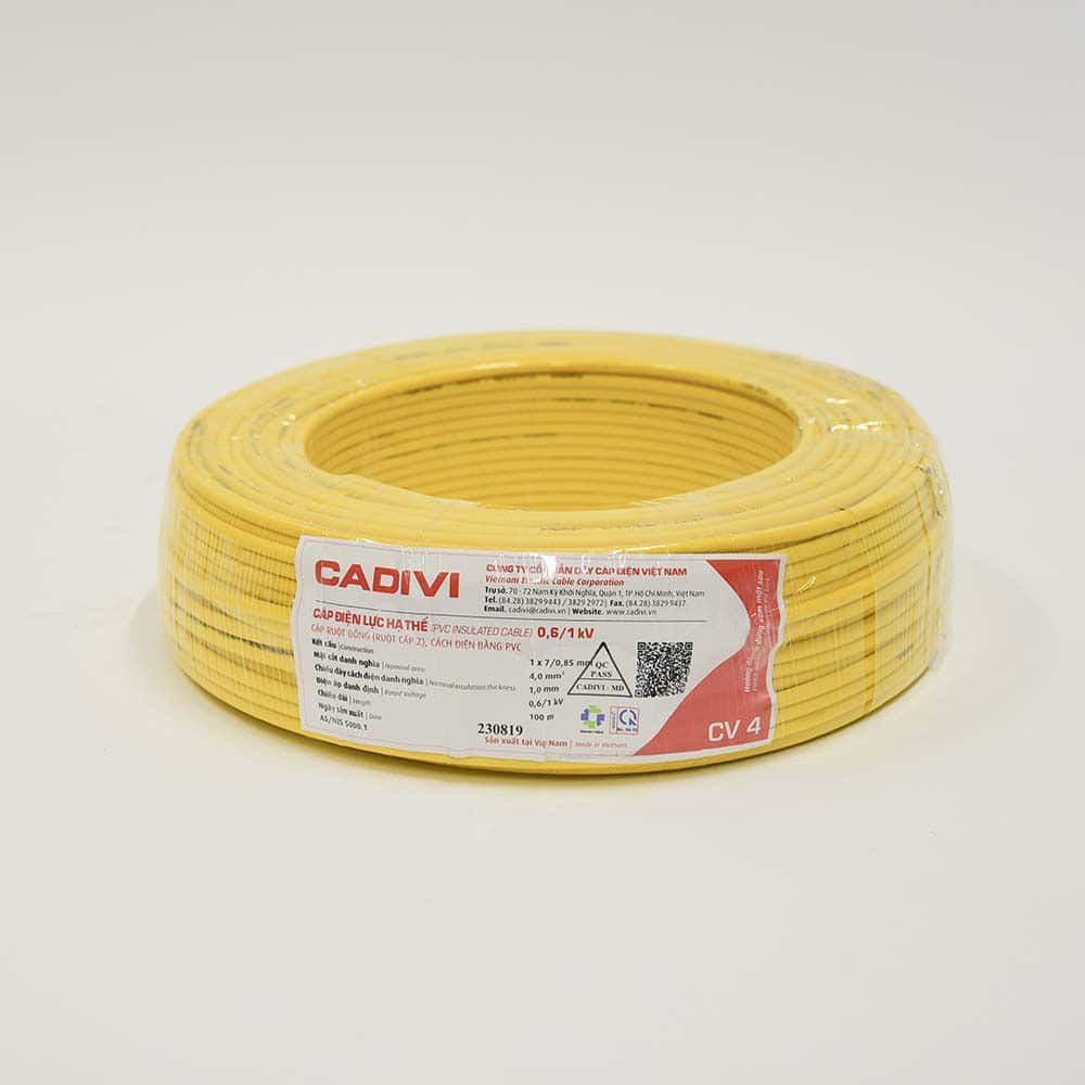 Dây điện Cadivi 4.0 mm2 (1 cuộn 100m)