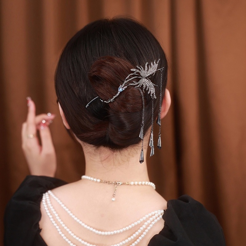 Trâm Cài Tóc Kim Loại Hình Bướm Đa Năng Thanh Lịch