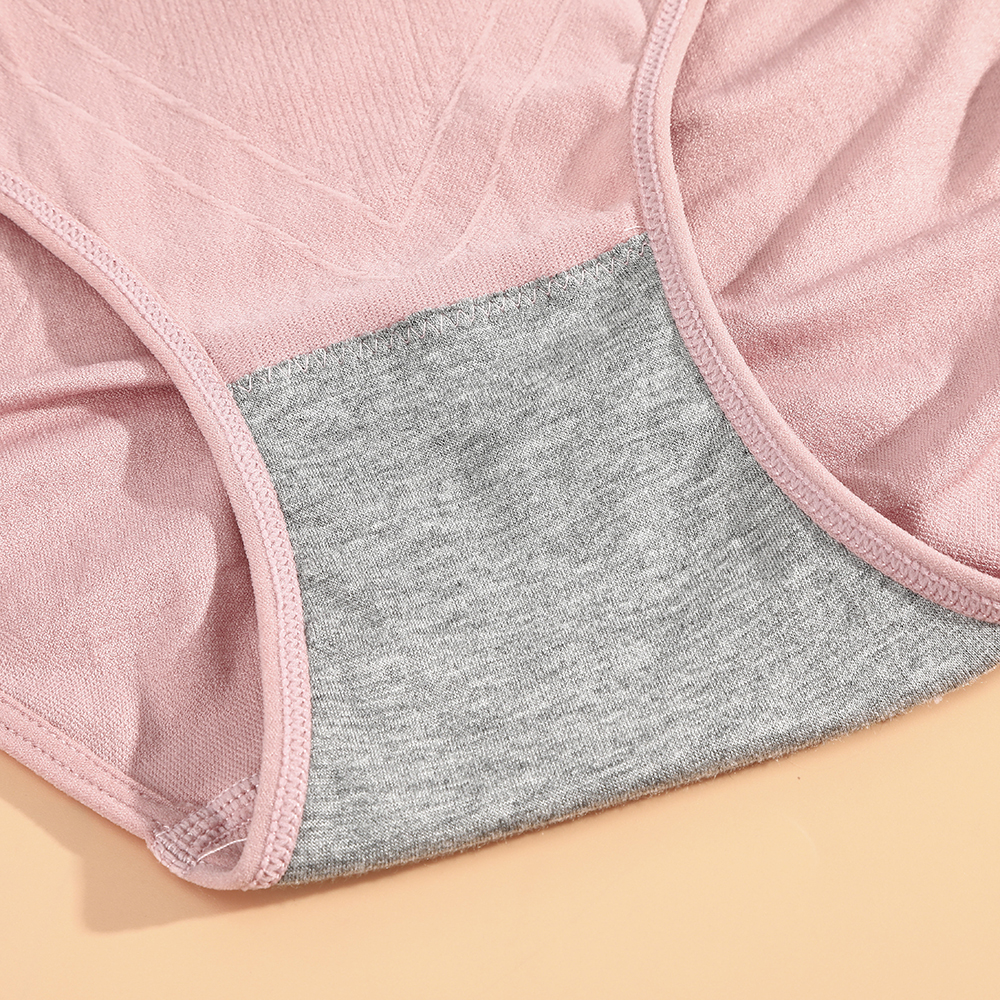 Quần Lót Cotton Aijolen Cạp Cao Họa Tiết Tổ Ong Ấm Áp Nhiều Màu Tùy Chọn Cho Nữ