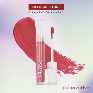 Son kem lì nhẹ môi màu hồng đất MOUSA VELVET LIPCREAM 4.5g 21- Positive