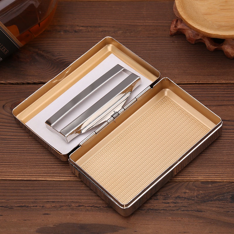 Hộp Đựng Thuốc Lá Bằng Thép Không Gỉ Tiện Lợi