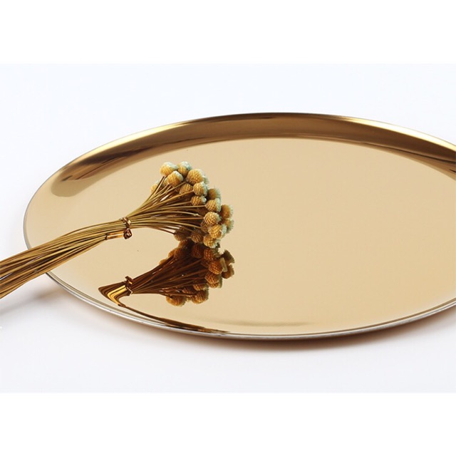 Khay decor màu gold