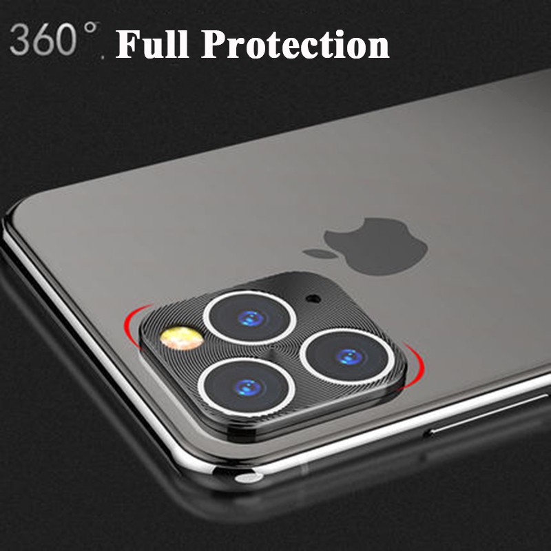 Camera Lens Vòng bảo vệ cho iPhone 11 Pro Max X XR XS Max Kim loại hợp kim Mặt sau Camera Cover