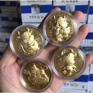 Bao lì xì trâu mạ vàng