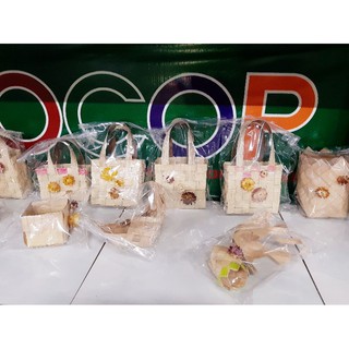 Giỏ Lá Dừa Khô Không Màu (12cm*6cm*10cm)