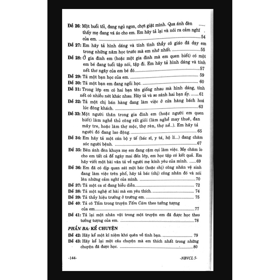 Sách - Những Bài Văn Chọn Lọc 5