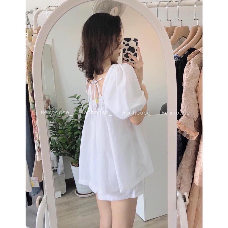 Set Đồ MARCH MALLOW SET thiết kế độc đáo tiểu thư style ullzang form babydoll