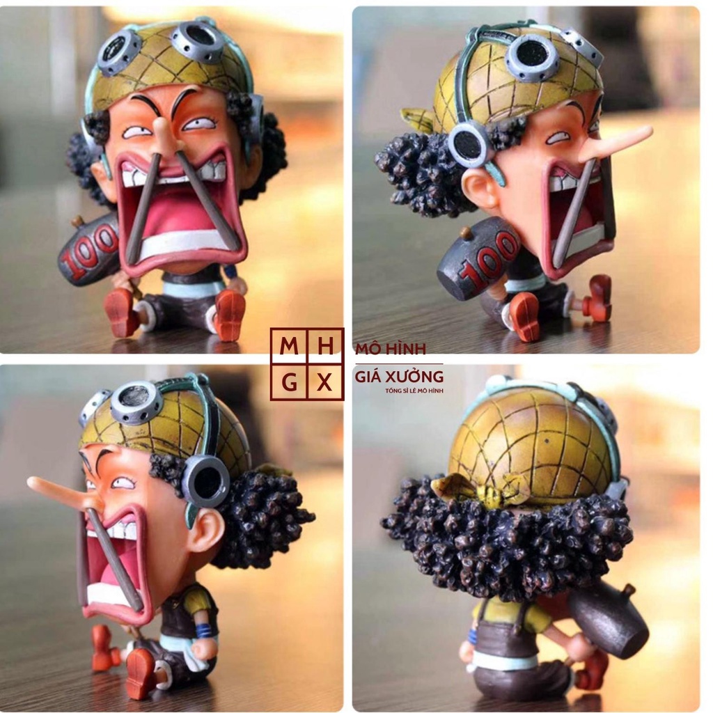 Mô hình One Piece chibi Ussop cực dễ thương cao 9cm , figure one piece , mô hình giá xưởng